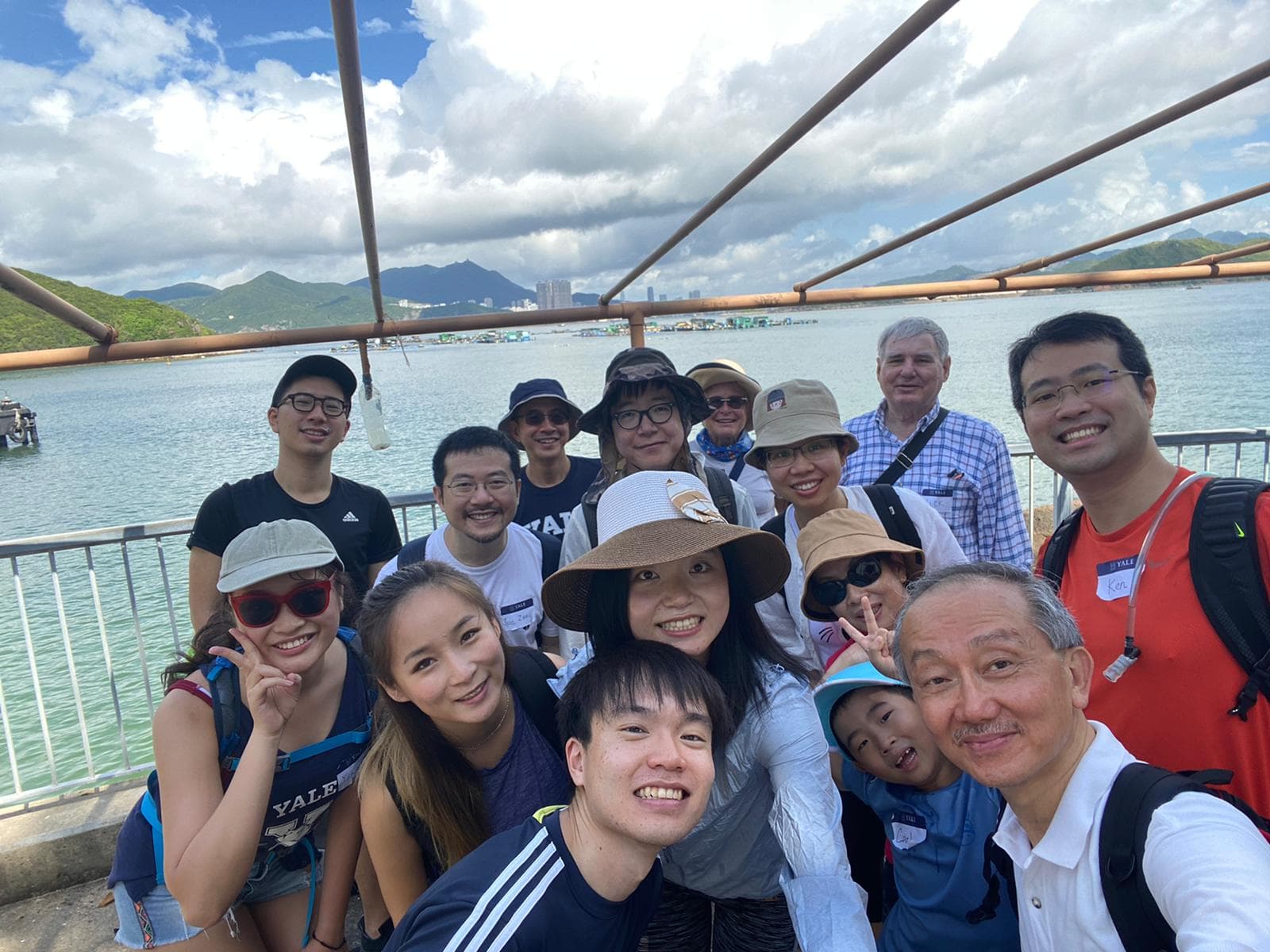Yale Club of Hong Kong members on a hike together